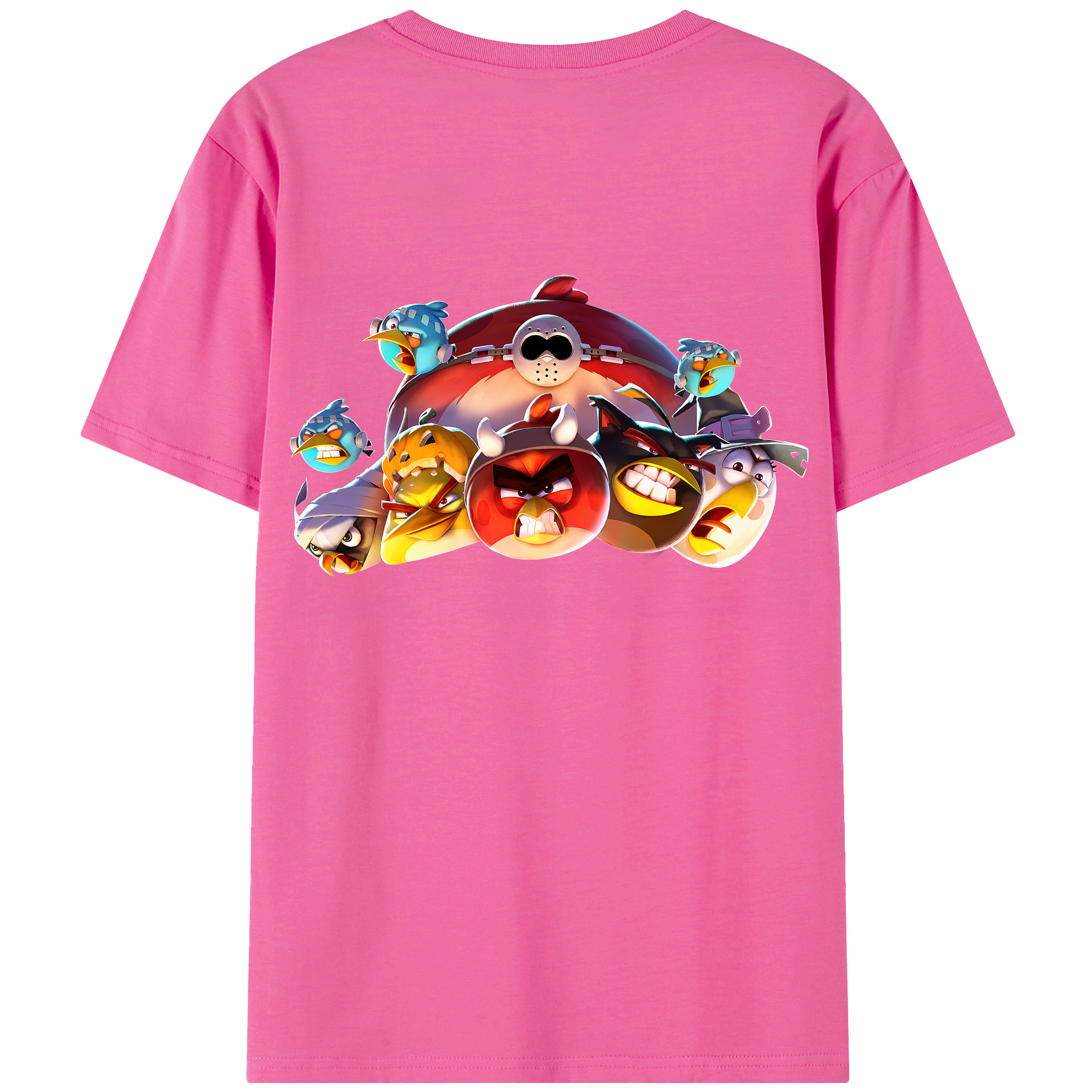（画像用） Angry Birds アングリーバード レディース半袖Tシャツ(バックプリント)